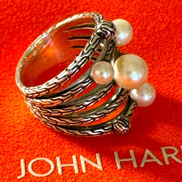 John Hardy Pearl Ring - Picture 1 of 5